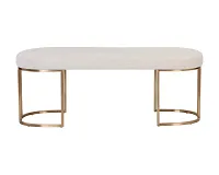 Mindi Light Beige Uph Bench