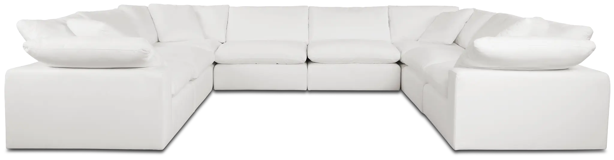 Nixon White Fabric 8-piece Modular Sectional Nixon White Fabric 8-piece Modular Sectional
