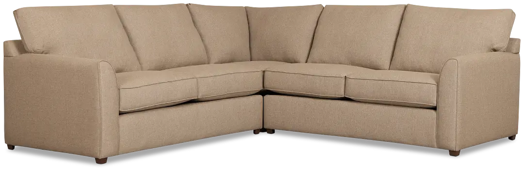 Tate Brown Fabric Medium 2-arm Right Cooling Memory Foam Sleeper Sec Tate Brown Fabric Medium 2-arm Right Cooling Memory Foam Sleeper Sec