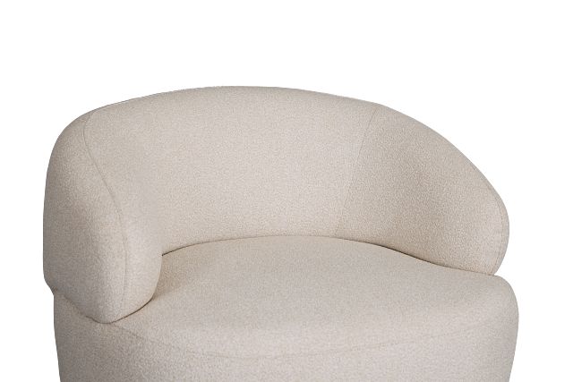 Catalina Beige Fabric Swivel Chair