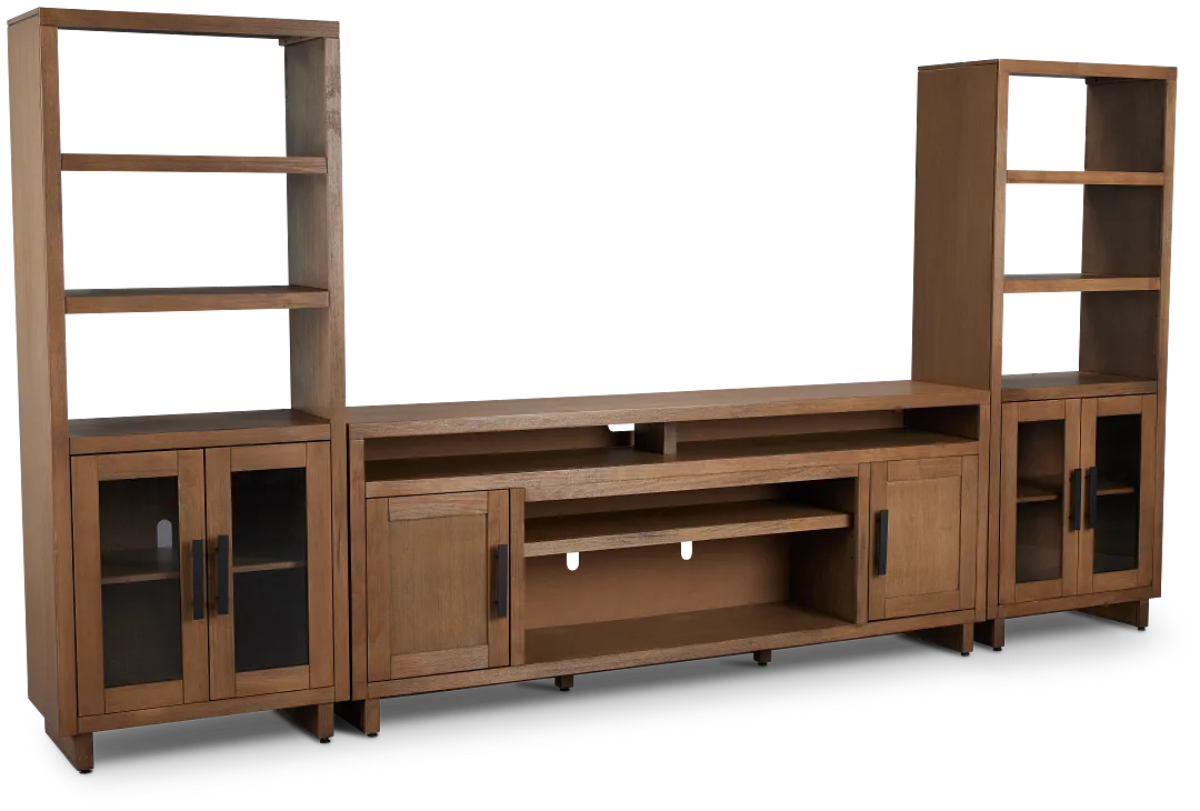 Richmond Light Tone 80" Door Entertainment Wall