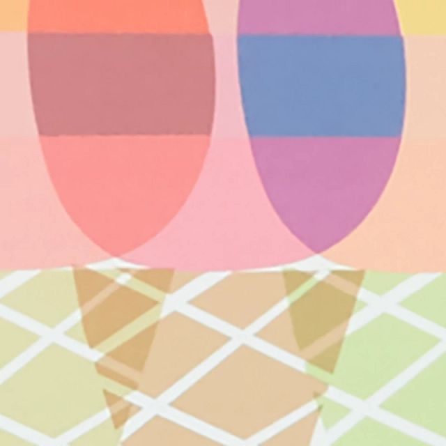 Cones Multicolored Framed Wall Art