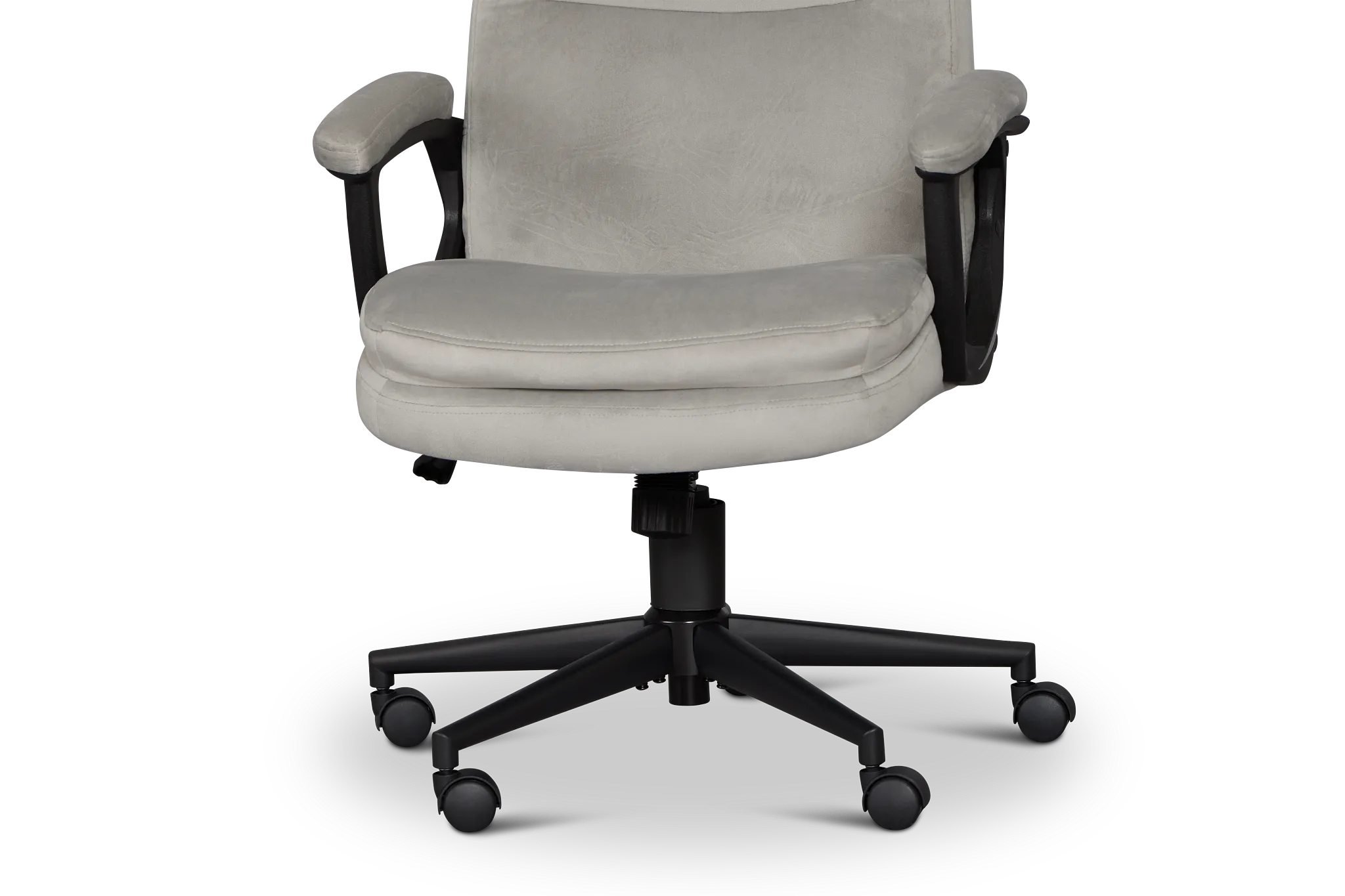Krista Gray Fabric Upholstered Desk Chair