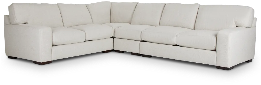 Veronica White Down Large Two-arm Sectional
