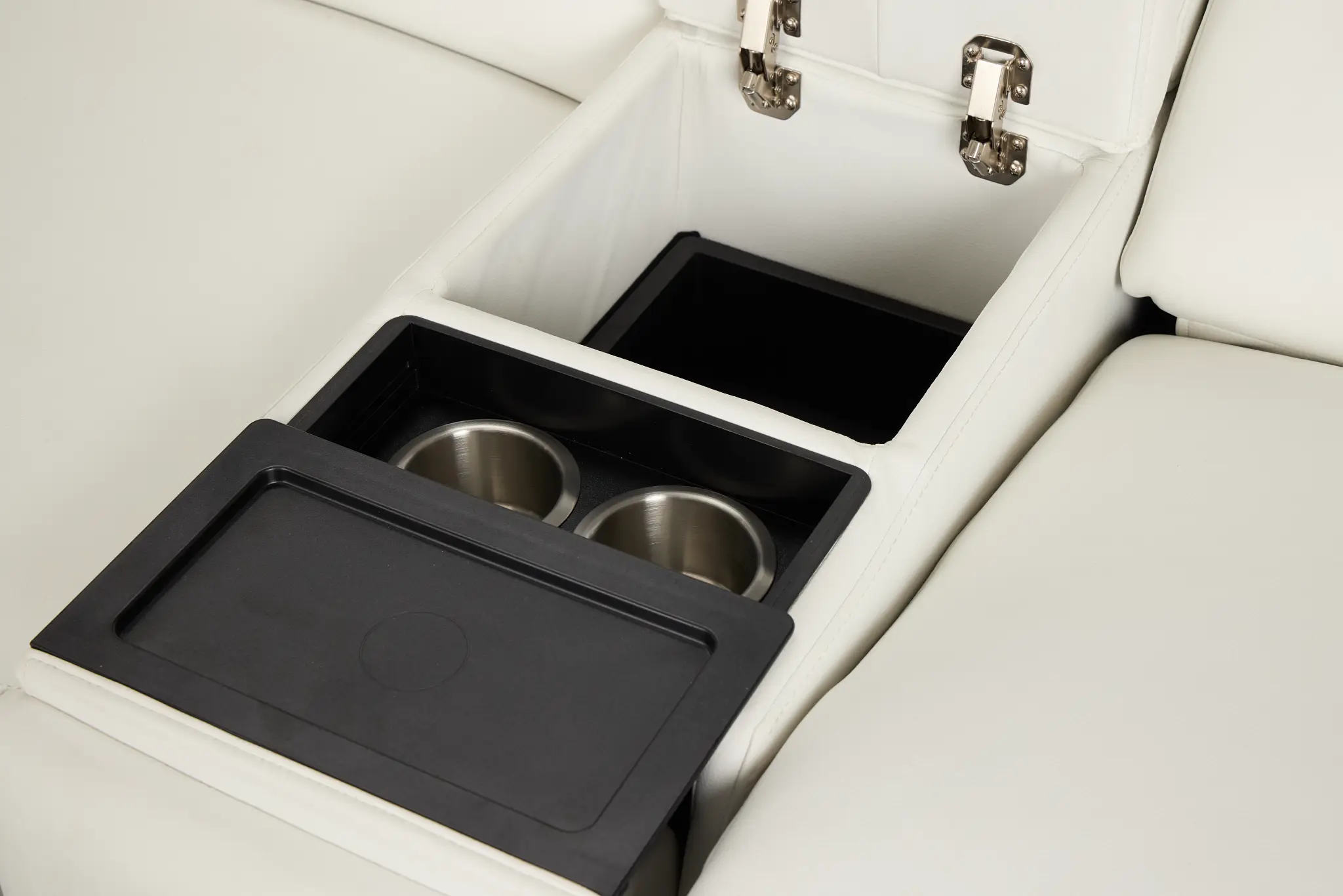 Melody White Storage Small Dual Power Right Chaise Sectional Melody White Storage Small Dual Power Right Chaise Sectional