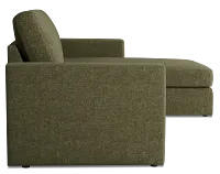 Citymod Green Fabric Small Right Chaise Sectional