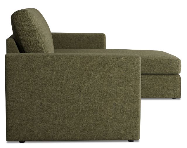 Citymod Green Fabric Small Right Chaise Sectional
