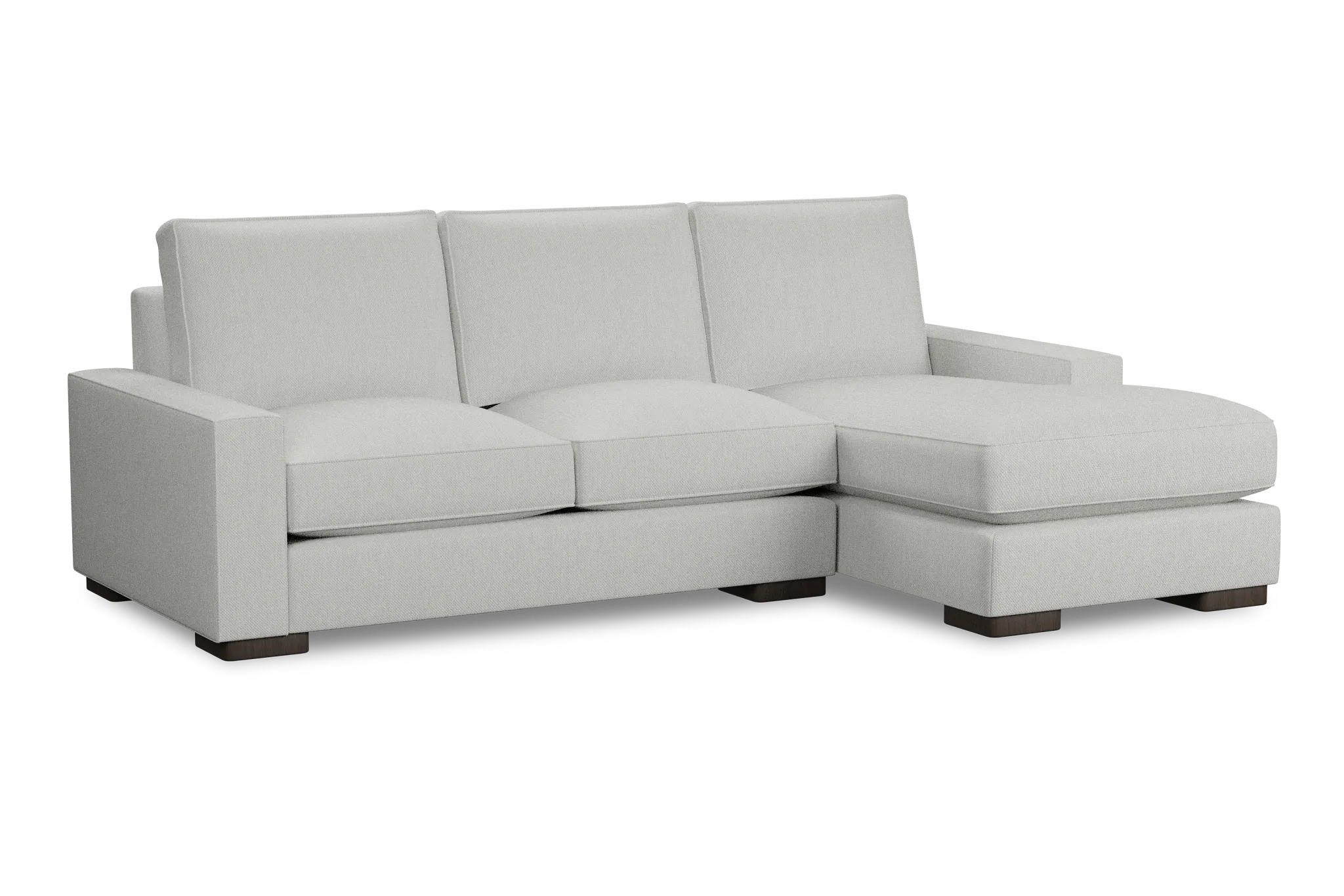 Edgewater Revenue White Right Chaise Sectional