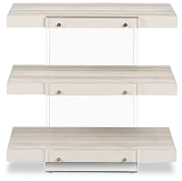 Gables White Rectangular End Table