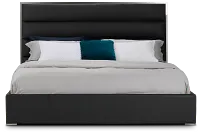 Cortina Gray Uph Platform Bed
