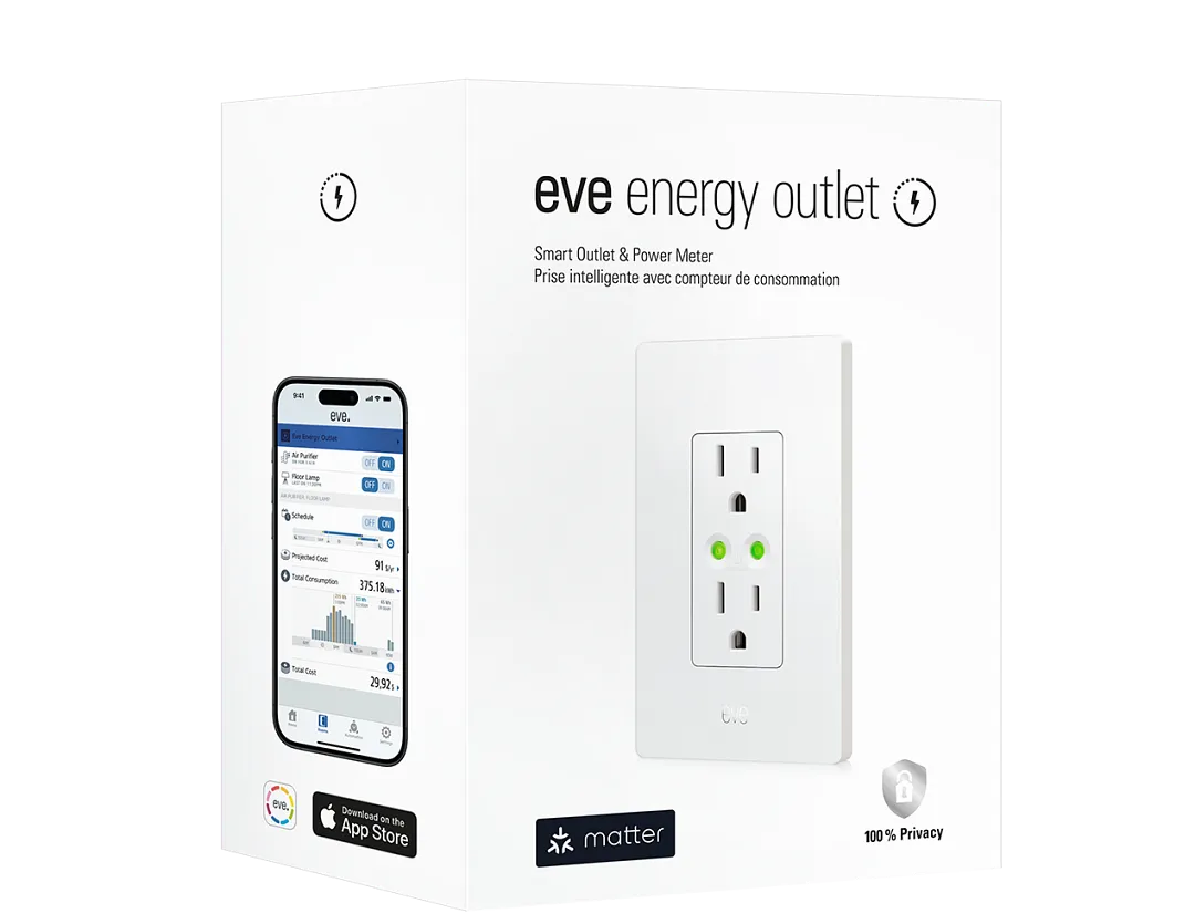 Eve White Smart Energy Outlet