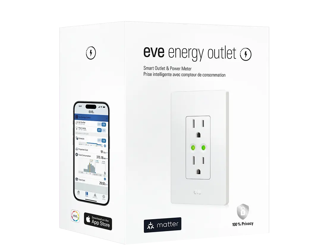 Eve White Smart Energy Outlet Eve White Smart Energy Outlet