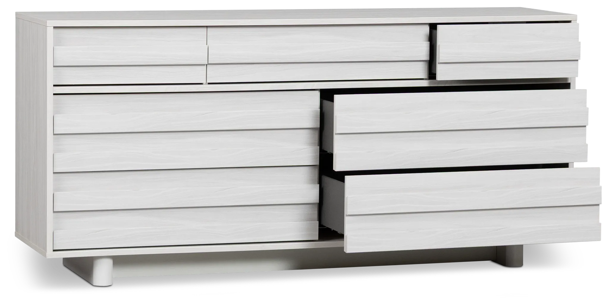 Everett White 7-drawer Dresser