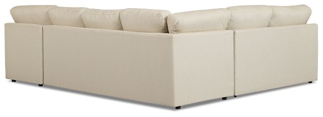 Rhodes Beige Fabric Medium Right Chaise Sectional