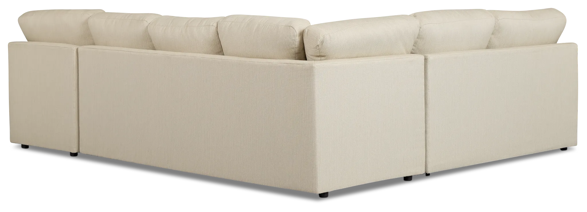 Rhodes Beige Fabric Medium Right Chaise Sectional