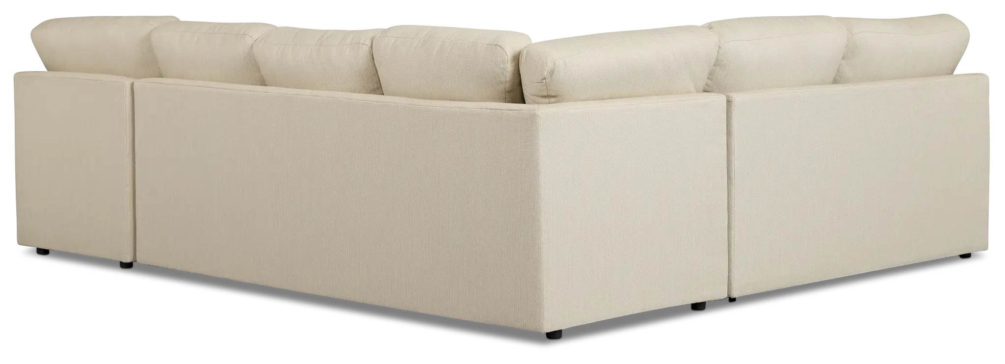 Rhodes Beige Fabric Medium Right Chaise Sectional Rhodes Beige Fabric Medium Right Chaise Sectional