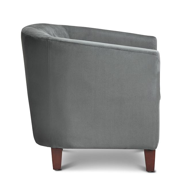 Concord Dark Gray Velvet Accent Chair (2)