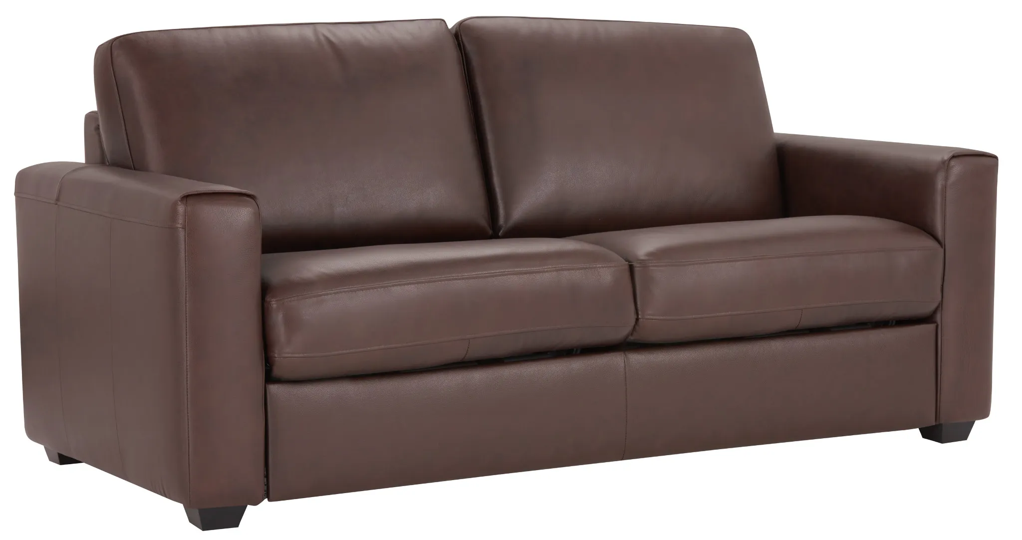 Lane Medium Brown Lthr/vinyl Memory Foam Sleeper