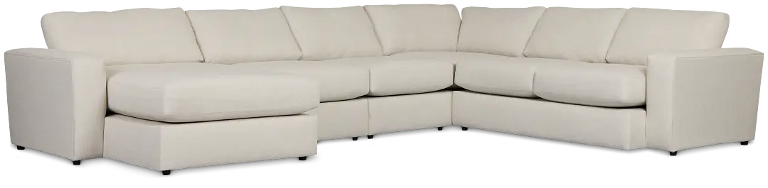 Brantley Light Beige Fabric Large Left Chaise Sectional Brantley Light Beige Fabric Large Left Chaise Sectional