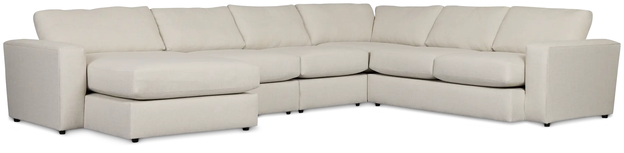 Brantley Light Beige Fabric Large Left Chaise Sectional Brantley Light Beige Fabric Large Left Chaise Sectional