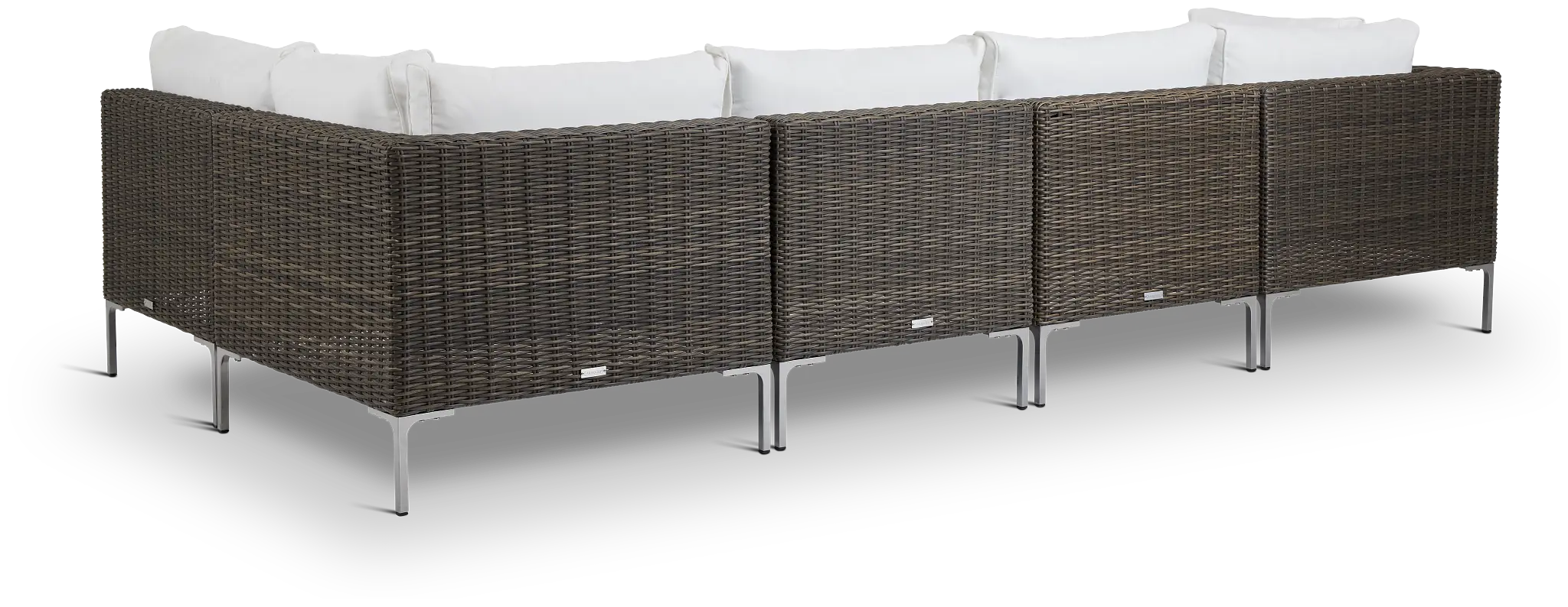 Tulum White Woven 5-piece Modular Sectional Tulum White Woven 5-piece Modular Sectional