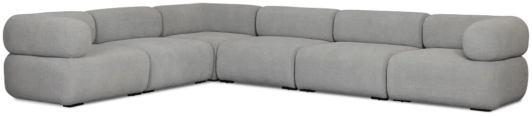 Celeste Light Gray Fabric 6-piece Modular Sectional Celeste Light Gray Fabric 6-piece Modular Sectional