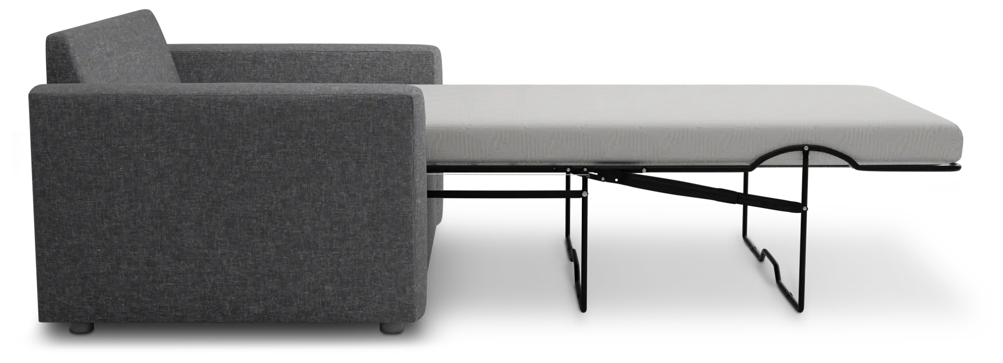 Siesta Delray Dark Gray Fabric Memory Foam Sleeper Siesta Delray Dark Gray Fabric Memory Foam Sleeper