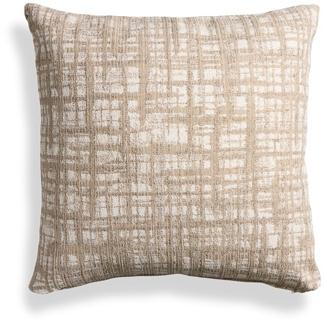 Network Beige 18" Square Accent Pillow