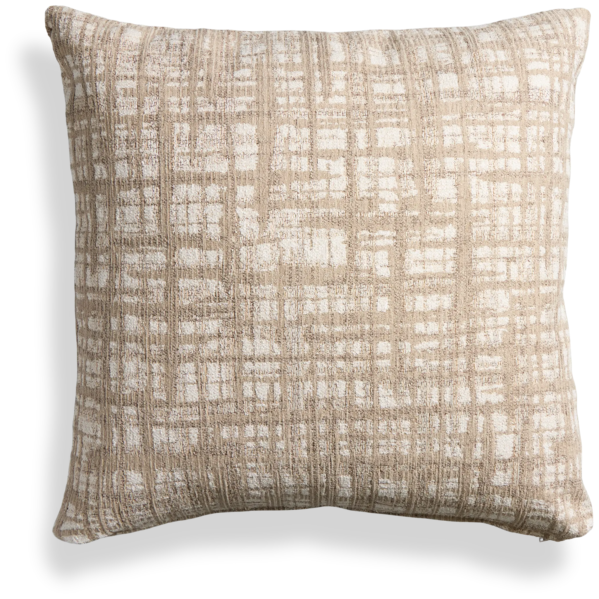 Network Beige 18" Square Accent Pillow Network Beige 18" Square Accent Pillow