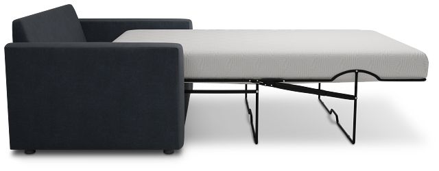 Siesta Victory Dark Blue Fabric Memory Foam Sleeper