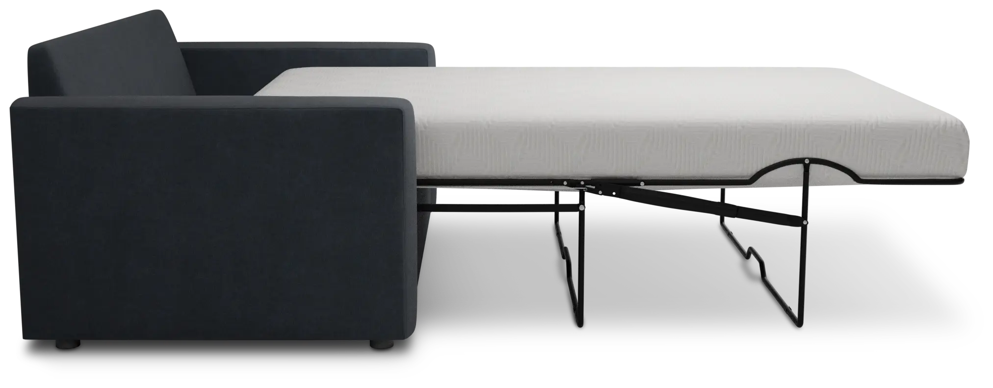Siesta Victory Dark Blue Fabric Memory Foam Sleeper Siesta Victory Dark Blue Fabric Memory Foam Sleeper