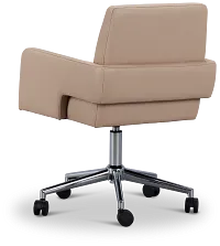 Skye Beige Swivel Desk Chair