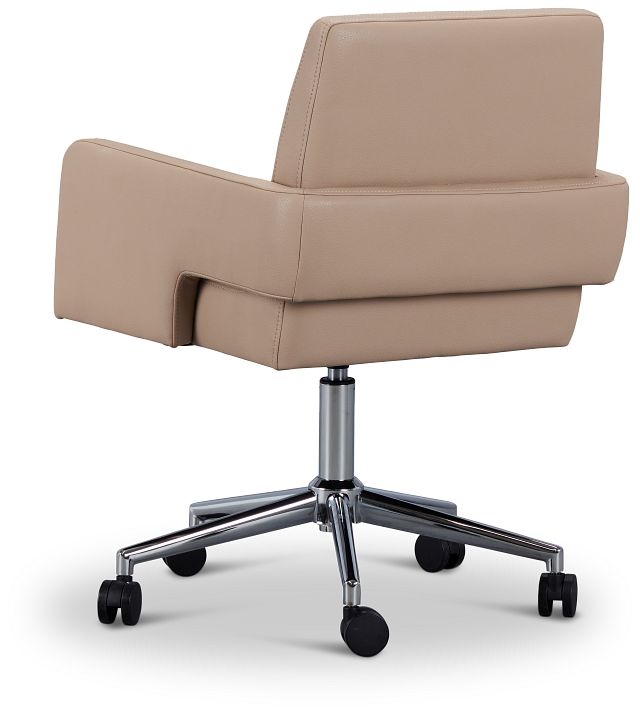 Skye Beige Swivel Desk Chair