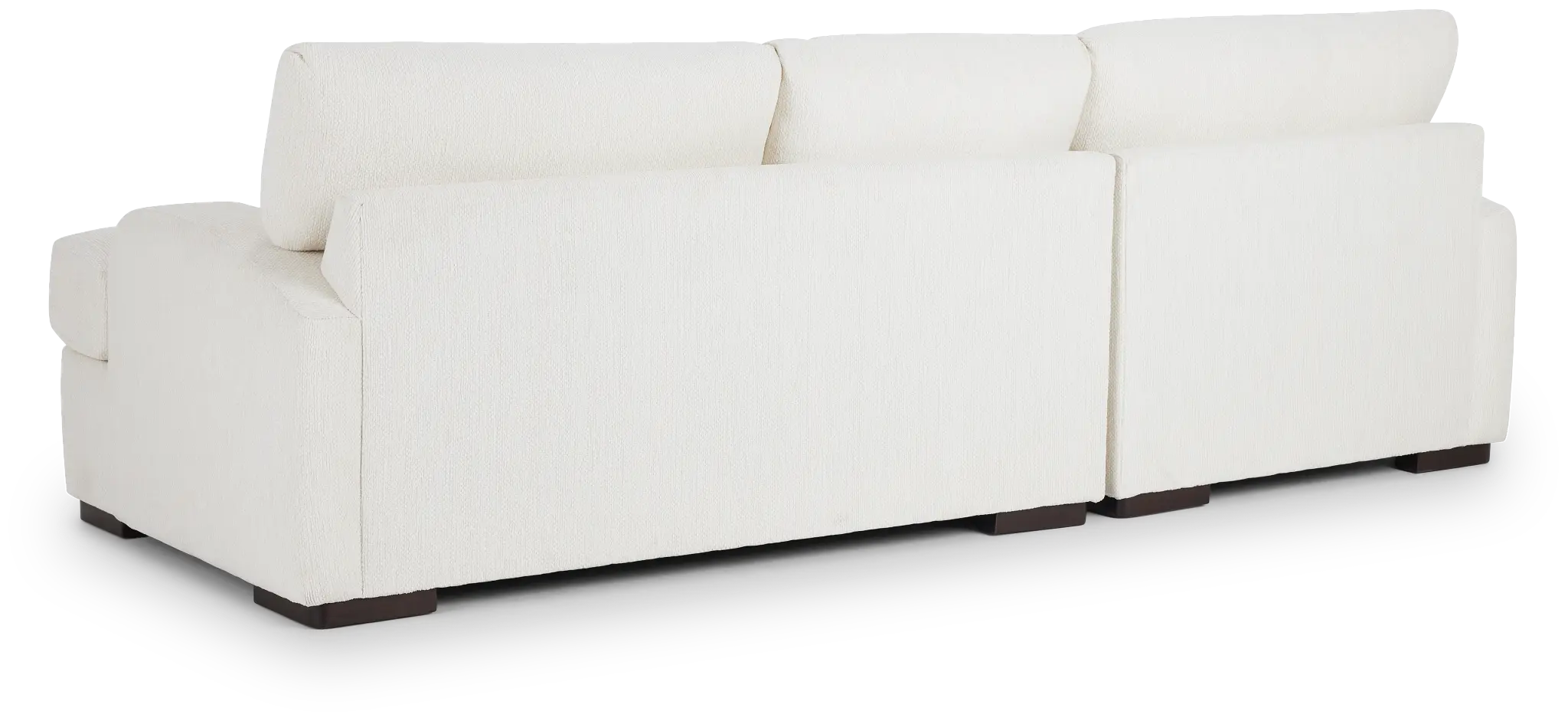 Alpha White Fabric Left Chaise Sectional Alpha White Fabric Left Chaise Sectional