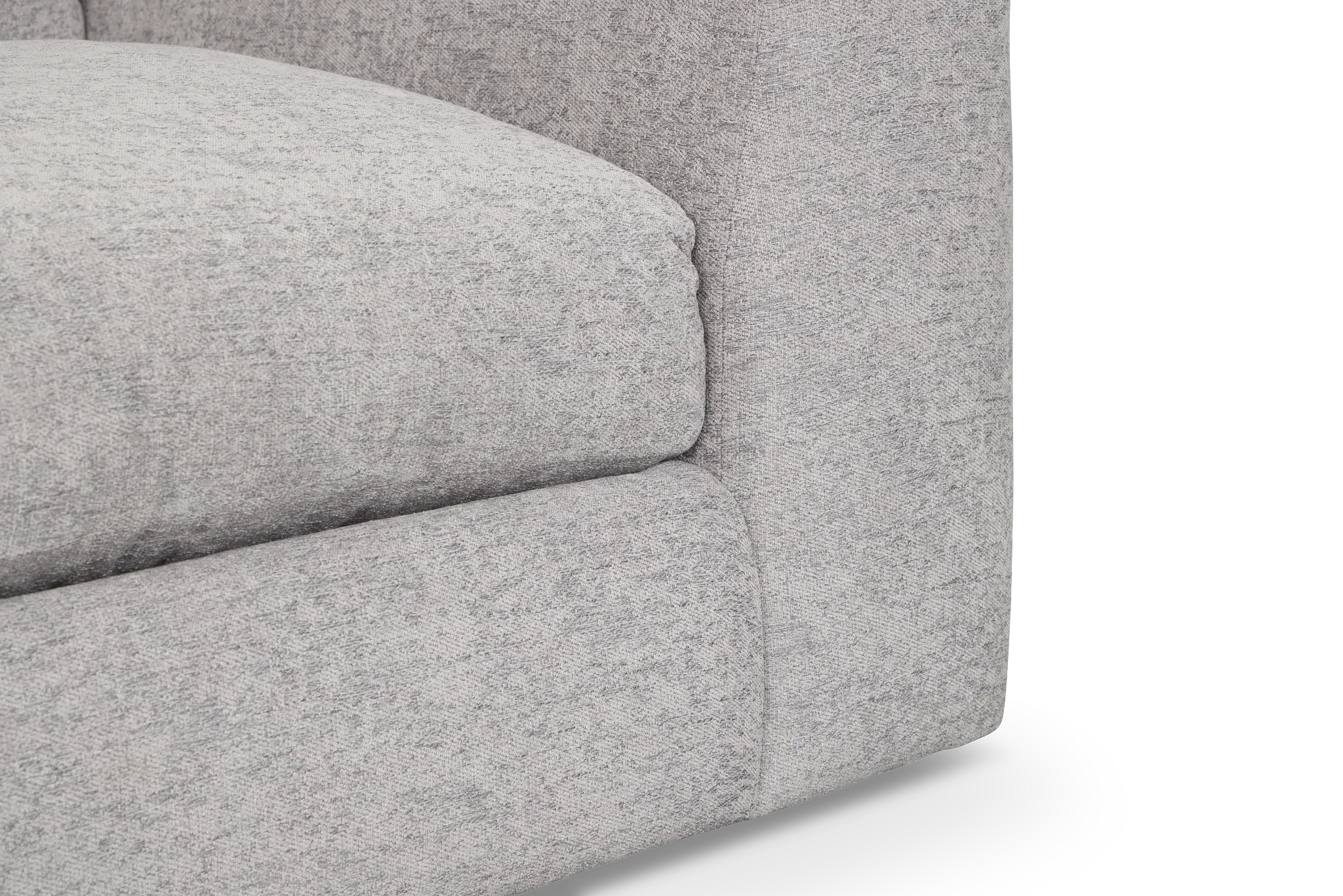 Calista Pewter Fabric Medium Two-arm Sectional