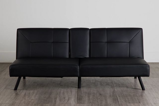 Andes Black Micro Sofa Futon