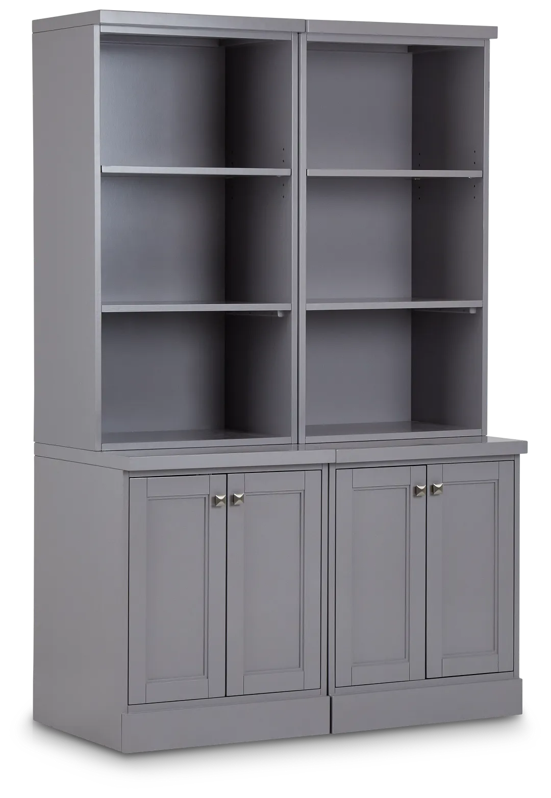 Newport Gray Door Bookcase