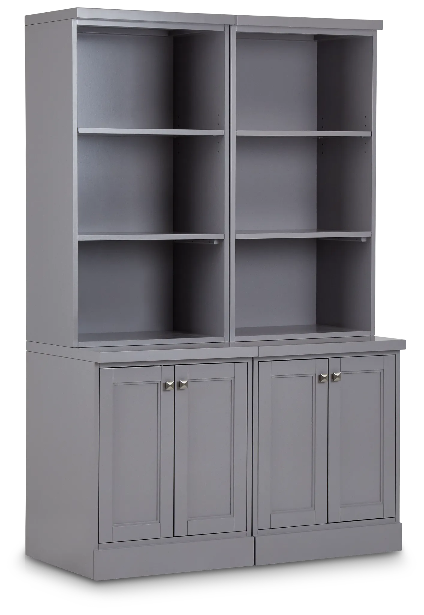 Newport Gray Door Bookcase