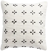 Crue White 22" Accent Pillow