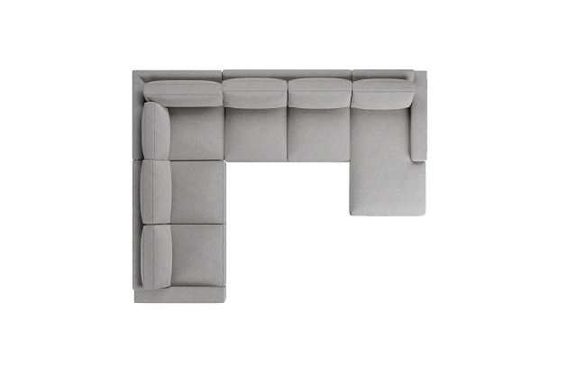Edgewater Maguire Gray Medium Right Chaise Sectional