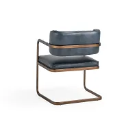Mando Blue Upholstered Arm Chair