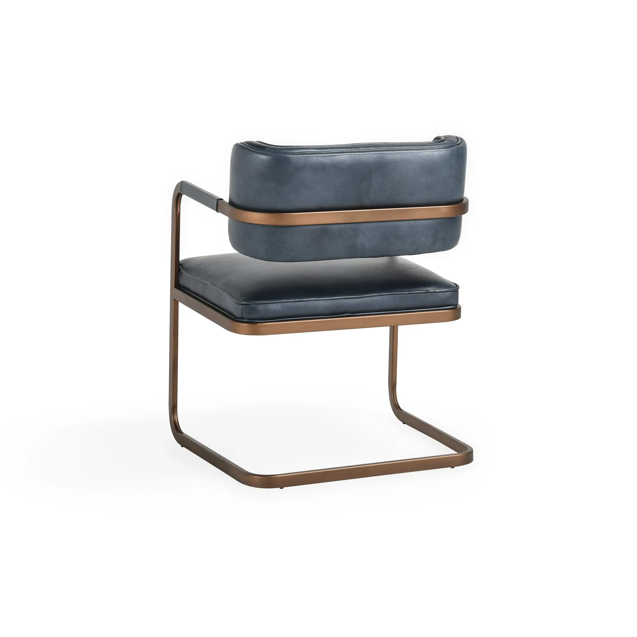Mando Blue Upholstered Arm Chair