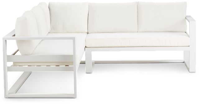 Lisbon White Aluminum Small Right Sectional