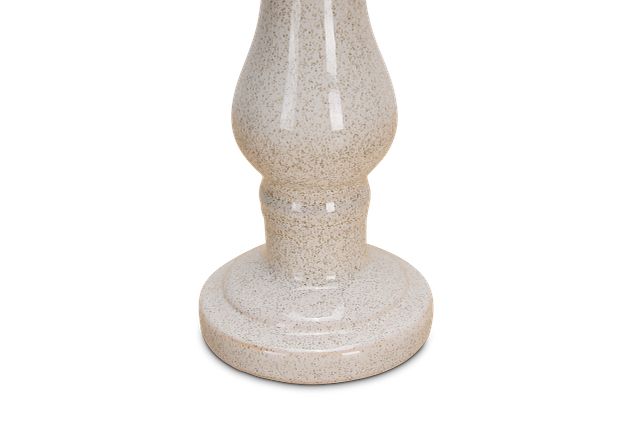 Eme White Large Candle Holder