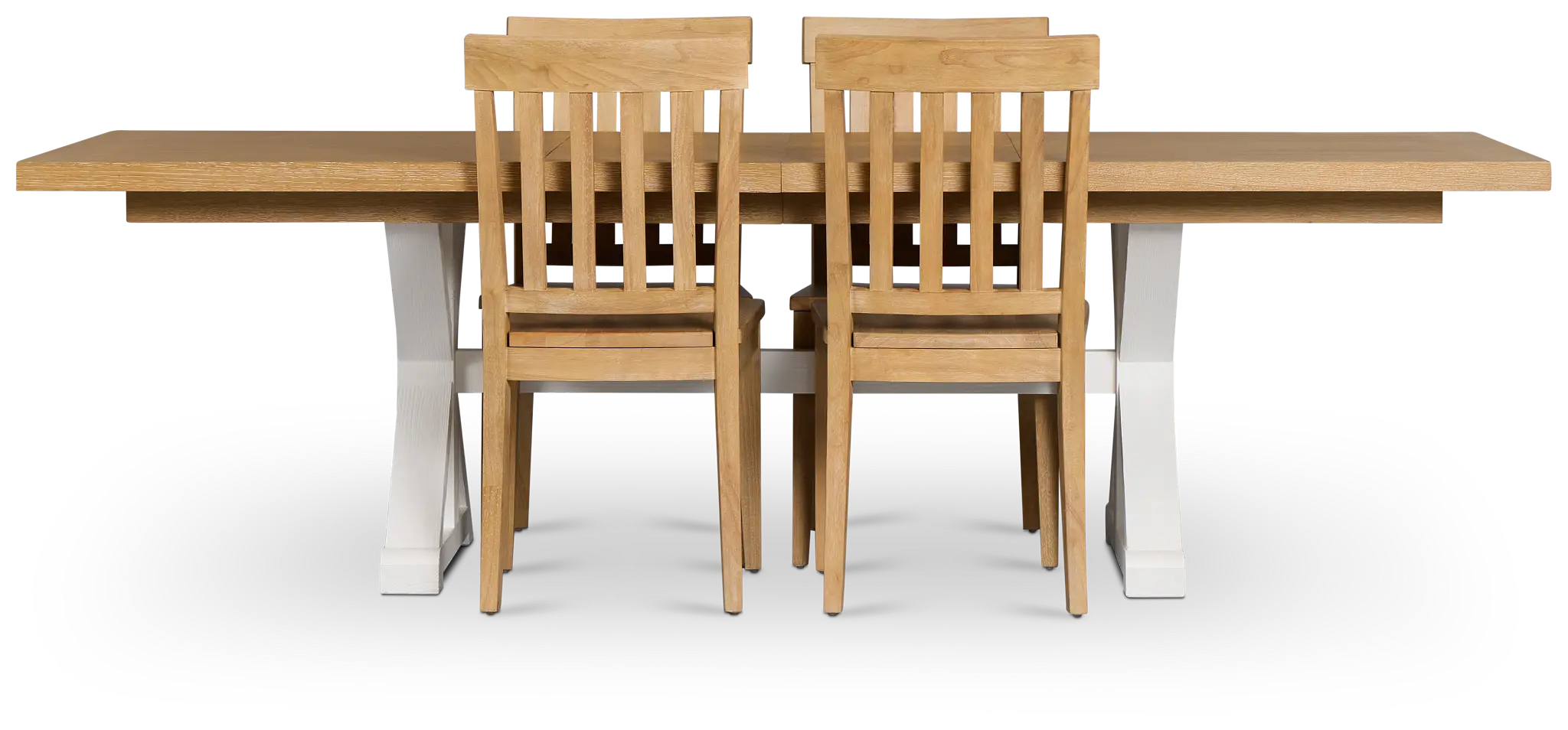 Nantucket Two-tone Rect Table & 4 Wood Chairs Nantucket Two-tone Rect Table & 4 Wood Chairs
