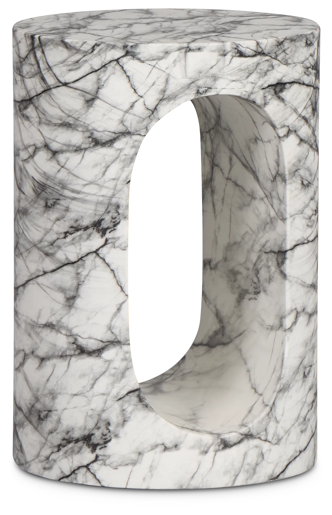 Bea Black Round End Table