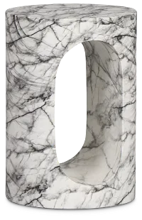 Bea Black Round End Table