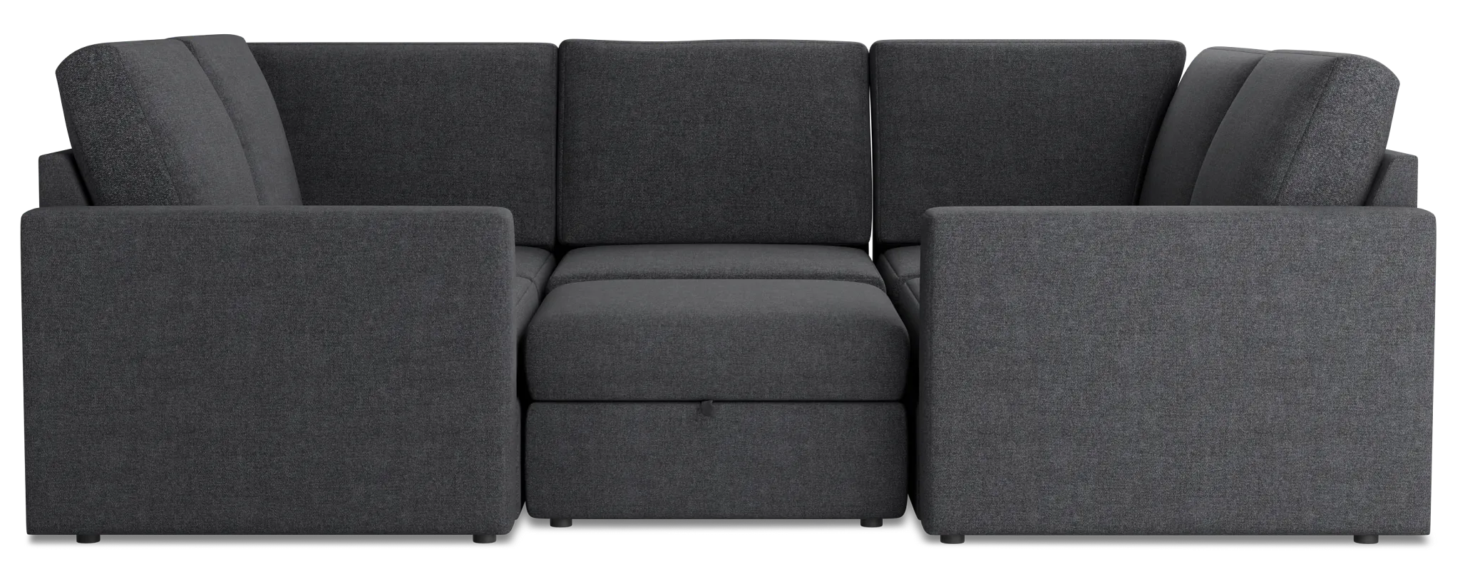 Citymod Dark Gray Fabric 6-piece Pit Sectional