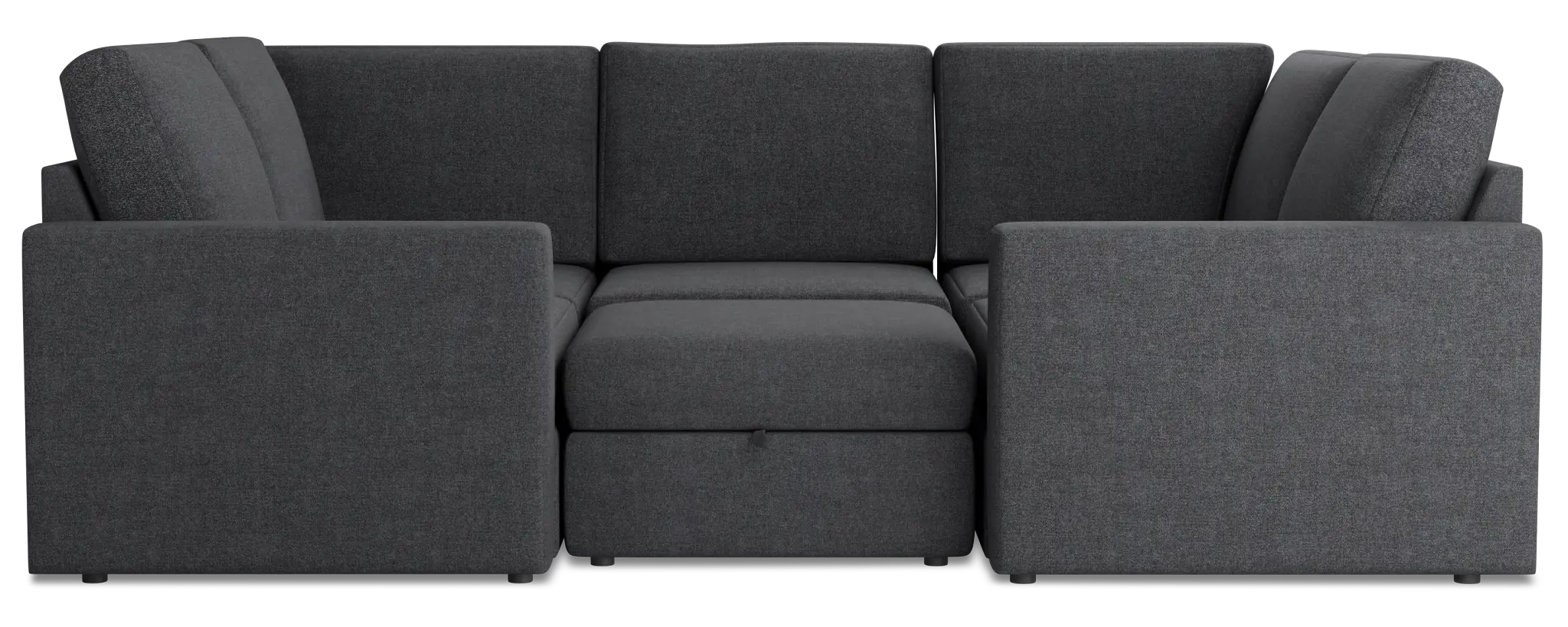 Citymod Dark Gray Fabric 6-piece Pit Sectional Citymod Dark Gray Fabric 6-piece Pit Sectional