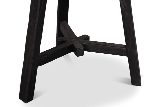Ronan Black Round End Table